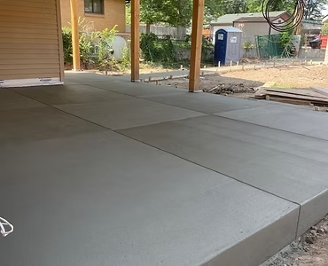Finished concrete driveway in Denver, Colorado